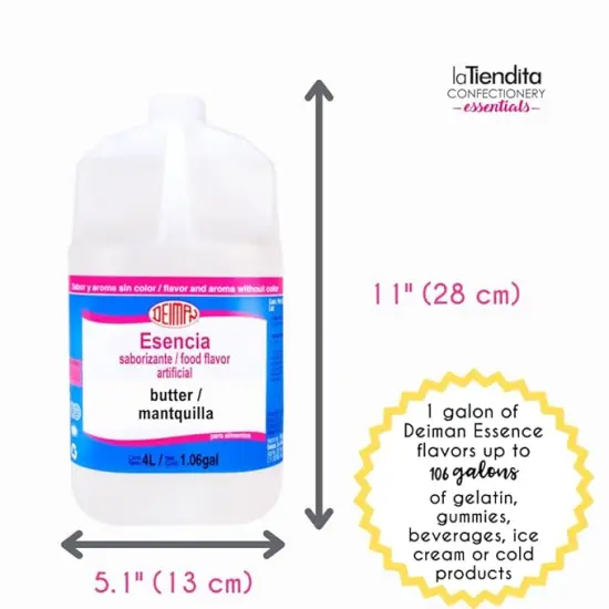 Deiman&reg; Artificial Food Flavoring Butter Essence 1.06 gal {6}