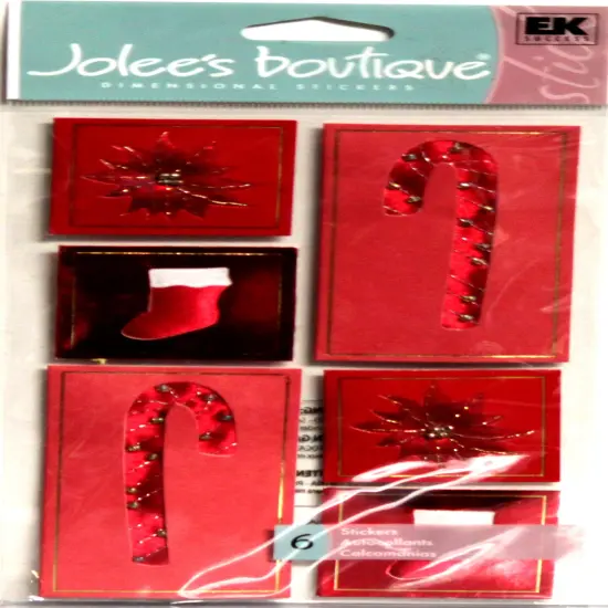 Jolee's Boutique Red Holiday Dimensional Stickers {1}