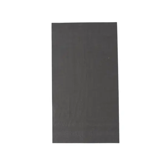 50 Plain Soft 2 Ply Dinner Table Cocktail Paper NAPKINS Black {6}