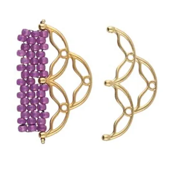 Sitanos III, 8/0 Bead End 24K Gold Plate, 2 pieces {4}