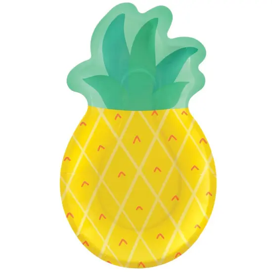 Tutti Frutti Pineapple Shaped Plates {1}