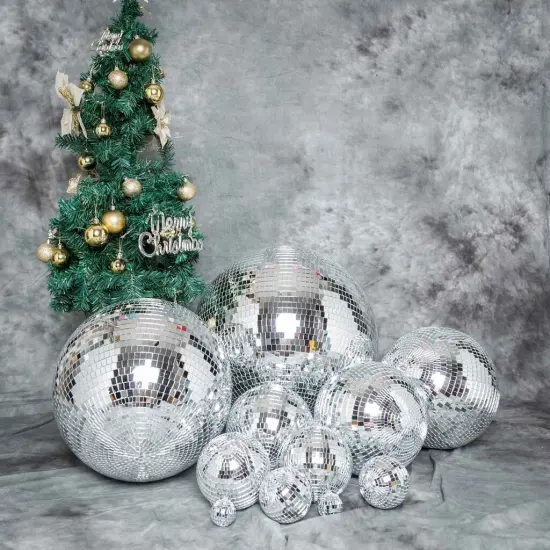 16-Inch wide Foam with Mirror Silver Disco Mirror Ball {4}