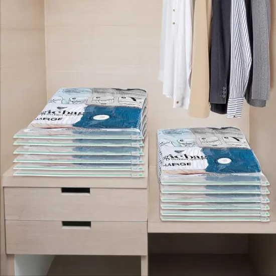 MagicBag Smart Design Set of 12 Instant Space Saver Storage - Flat Large {3}