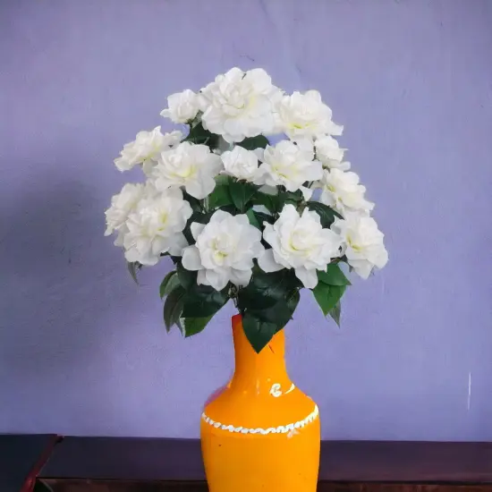 6-Pack: White Gardenia Bush with 14 Silk Flowers & Foliage by Floral Home&reg; {6}
