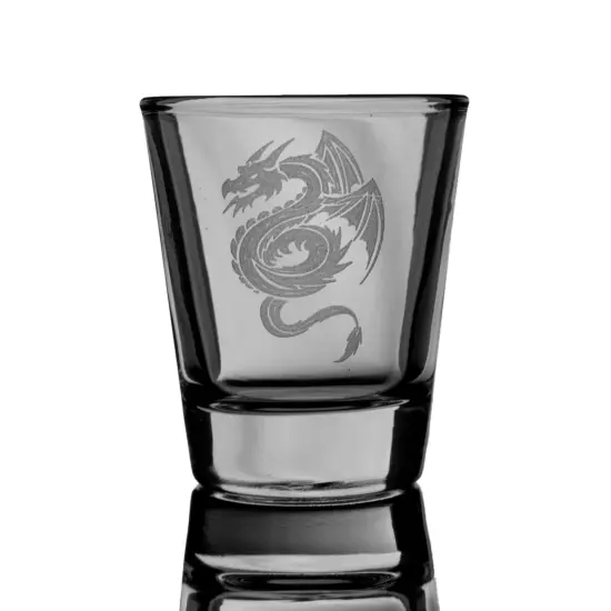 2oz Flying Dragon SHOT GLASS {3}