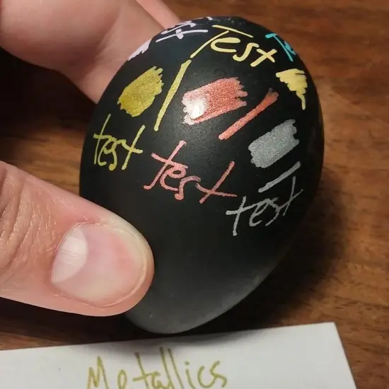 6 Pieces - Gold Paint Pens with Silver, Rose Gold Acrylic Paint Pens for Rock Painting, Wood, Fabric, Glass, Canvas, Scrapbooking, Card DIY Metallic Acrylic Marker (0.7mm) {4}