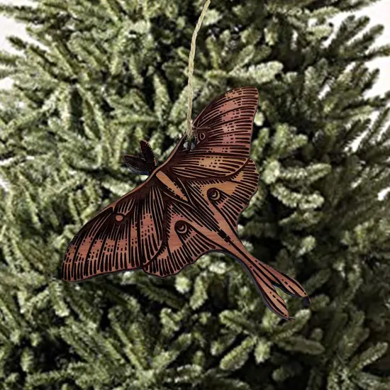 Luna Moth - Cedar Ornament {2}