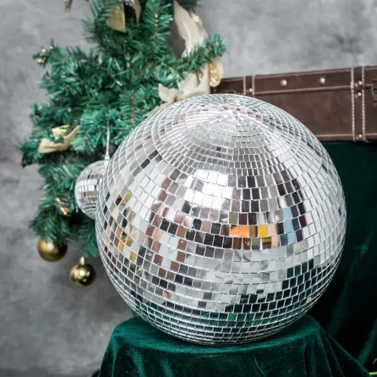 16-Inch wide Foam with Mirror Silver Disco Mirror Ball {2}