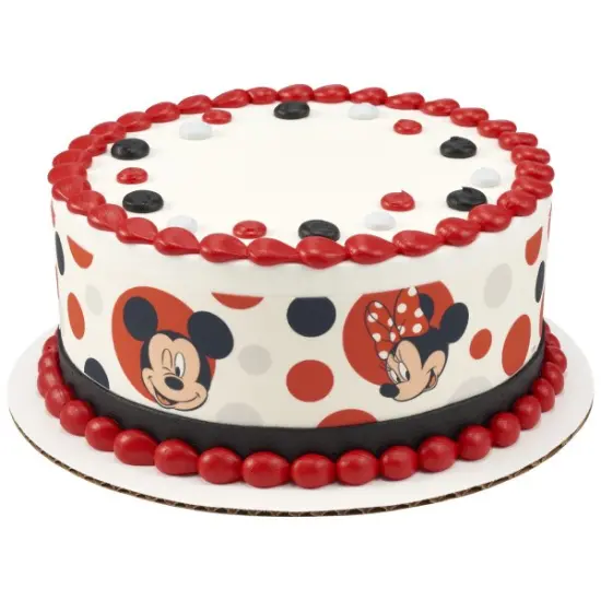 Mickey Mouse and Minnie Mouse Edible Cake Topper Image Strips {1}