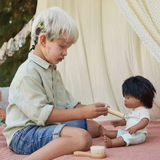 Miniland Dolls with Special Needs 15" - Boy with Cochlear Implant {4}