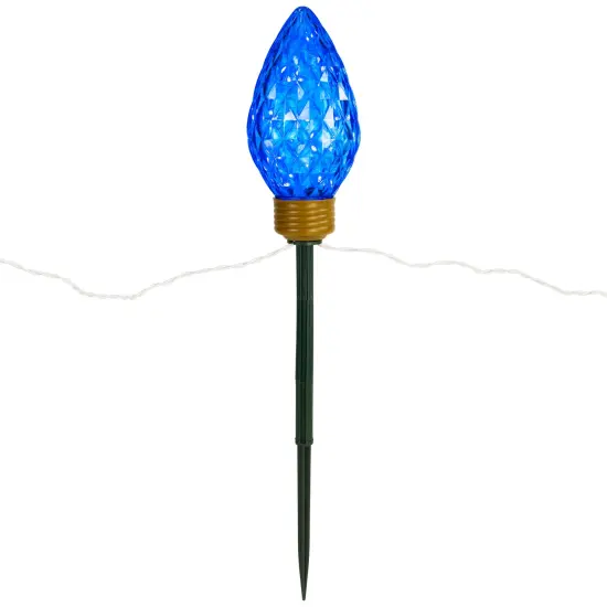 Northlight LED Lighted C9 Style Christmas Pathway Lawn Stakes - 3 ft - Multi - 3-Count {5}