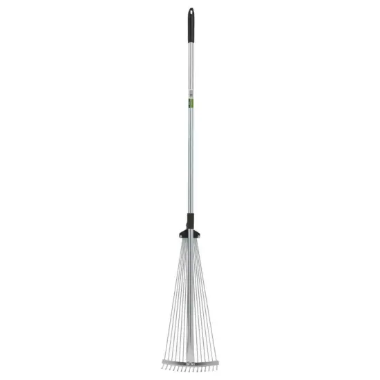 Best Garden Steel Leaf Rake Adjustable Head Width up to 25 inches {3}