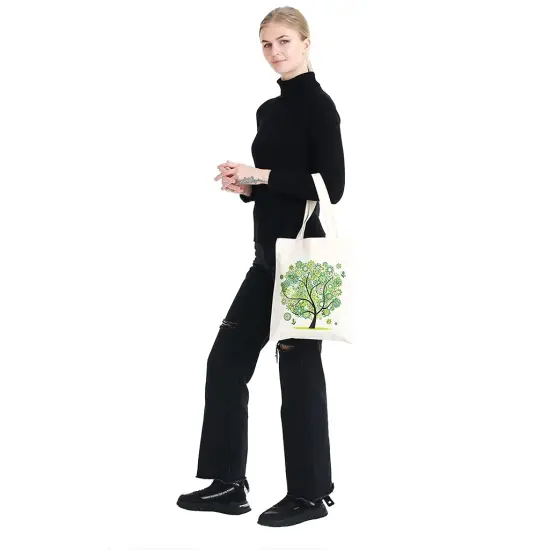 1 Pack 5D Diamond Painting Shopping Canvas Tote Bag Art DIY Portable Jewelry Handbags for Adults Women Kids {4}