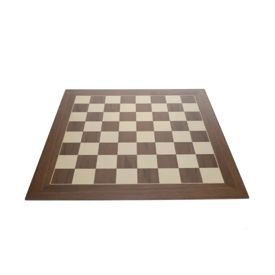 WE Games Deluxe Walnut and Sycamore Wooden Chess Board - 21.75 inches {3}
