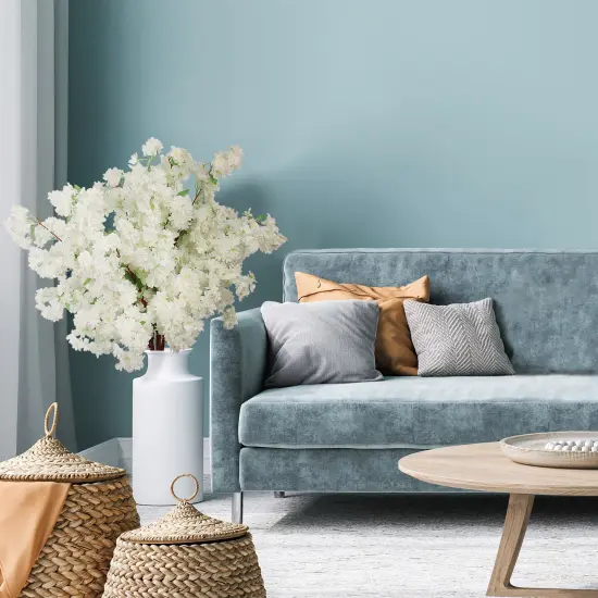 30" White Cherry Blossom Stems - 3-Pack of Lifelike Silk Flowers, Ideal for Bouquets, Centerpieces & Home Decor - Perfect Spring & Wedding Accent - Floral Home by Artificial Flowers {4}