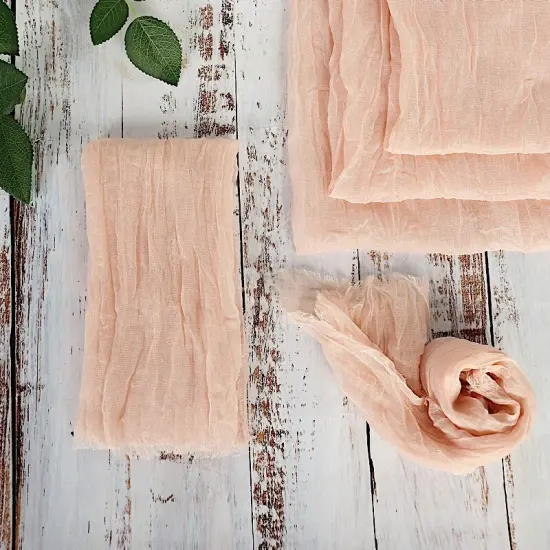 10 Cheesecloth Gauze Cotton Dinner Table Napkins Blush {1}