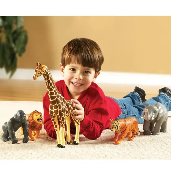 Learning Resources Jumbo Animals Including Pets, Jungle Animals, Farm Animals and Ocean Animals - 24 Pieces {5}