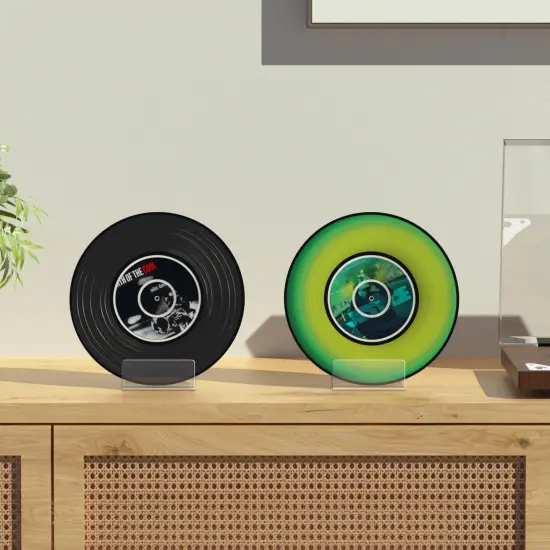 6 Pieces Acrylic Book Stand, Clear Easel Stand for Display, Book Display Holder, Display Stand for Album, CD, Magazine, Postcard, Picture, Plate, Artworks, Phone, Tablet {2}