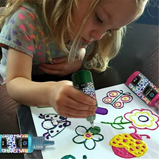 Fabric Paint, 12 Colors Puffy Paint, 0.67 Oz, Fabric Paint For Clothes, 3d Puffy Pens, Puffy Paint For Crafts, Canvas, Glass, Clothing, Wood. {2}