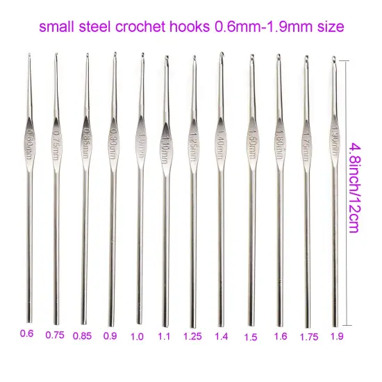Crochet Hooks Set with Storage Case, Soft Grip Ergonomic Crochet Needles, Smooth Coloured Aluminum Yarn Crochet Hooks Crochet Kit with Crochet Tools Supplies and Accessories (Beginners) {6}