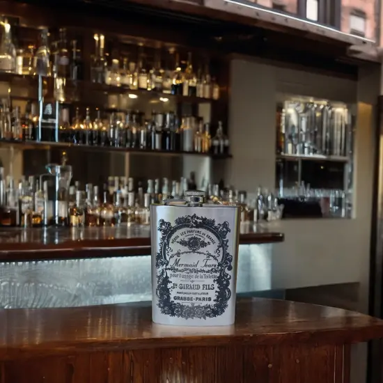 8oz Mermaid Tears Stainless Steel Flask {4}