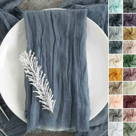 10 Cheesecloth Gauze Cotton Dinner Table Napkins Gold {2}