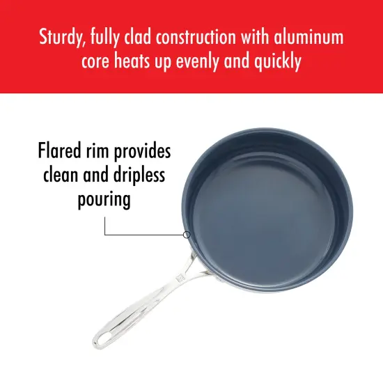 ZWILLING Clad CFX Stainless Steel Ceramic Nonstick Saute Pan {5}