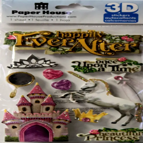 Paper House Happily Ever After Dimensional Stickers {1}