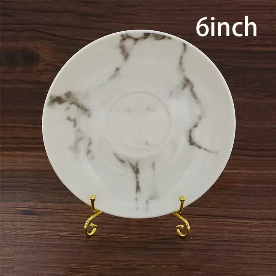 2 Pack 4" Iron Display Stand, Gold Small Iron Easel Plate Display Photo Holder Stand, Displays Card,Cookie, Decorative Plates,Artwork {5}