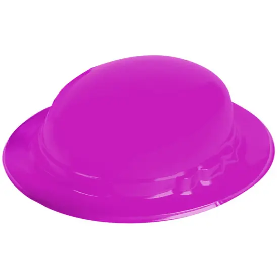 Child's Purple Plastic Gentleman's Bowler Derby Hat Costume Accessory {1}