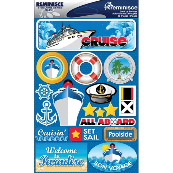 Reminisce Signature Series Dimensional Stickers 4.5"X6" {1}