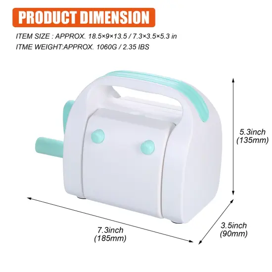 Craft Die Cutting & Embossing Machine, Mini Die Cut Machine, 3 1/8" Feeding Slot for 3" Paper and Other Materials {6}