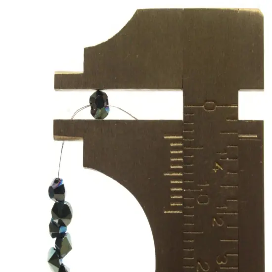 145 3mm Cadet Blue Glass Faceted Diamond Shaped Beads Full Strand {6}