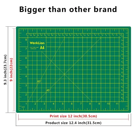 9" x 12" Art Self Healing PVC Cutting Mat, Double Sided, Gridded Rotary Cutting Board for Craft, Fabric, Quilting, Sewing, Scrapbooking Project&hellip; {1}