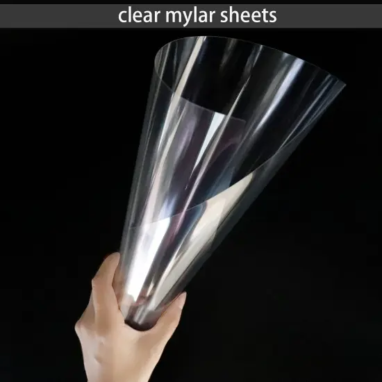 24 Pieces 4 Mil Clear Mylar Stencil Sheets, 12" x 12" Blank Reusable Plastic Template Sheets for Cricut, Laser Cutting, Gyro-Cut Tool Template Material {3}
