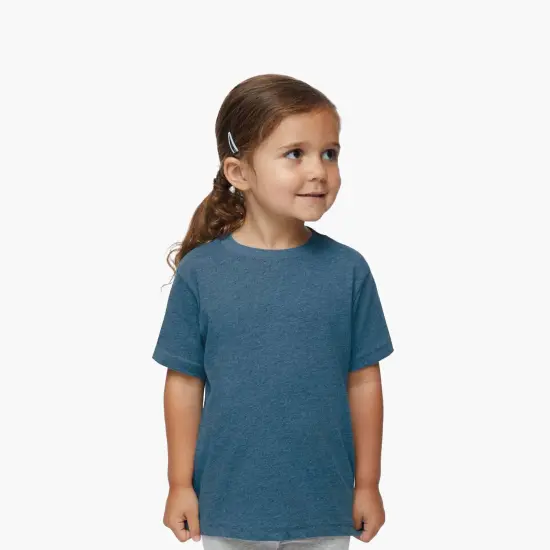 Rabbit Skins&reg; Toddler Crewneck Short Sleeve Fine Jersey Tee - 3321 Slate spot {5}