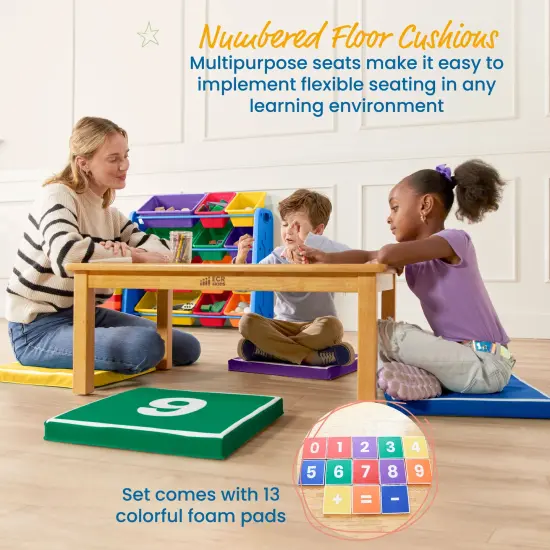 Hop to It Math Mats, Flexible Seating, 13-Piece Assorted {3}