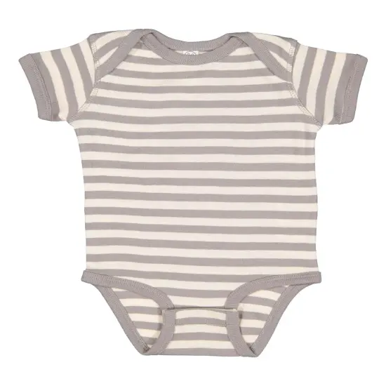 Rabbit Skins&reg; Infant Baby Rib Bodysuit Short Sleeve Natural {2}