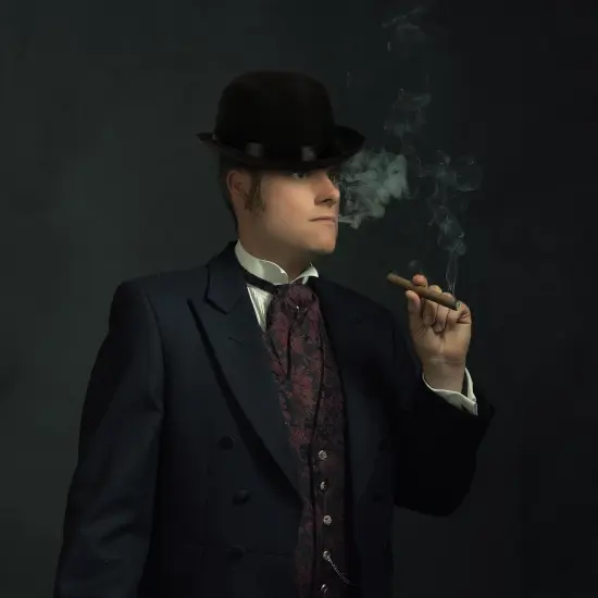 Black Satin Derby Adult Costume Hat {5}