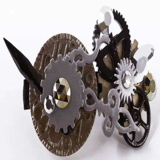Steampunk Gears Costume Hair Clip {1}