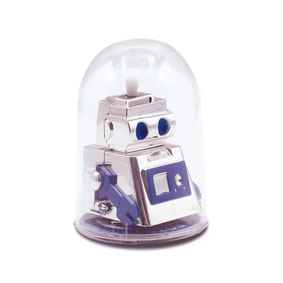 Aeromax Bump N Bots 3 Inch No Fall Wind-Up Robot | Blue {6}