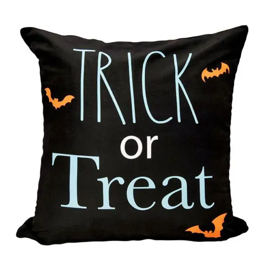 Trick Or Treat 18 Inch Halloween Pillow Cover {1}
