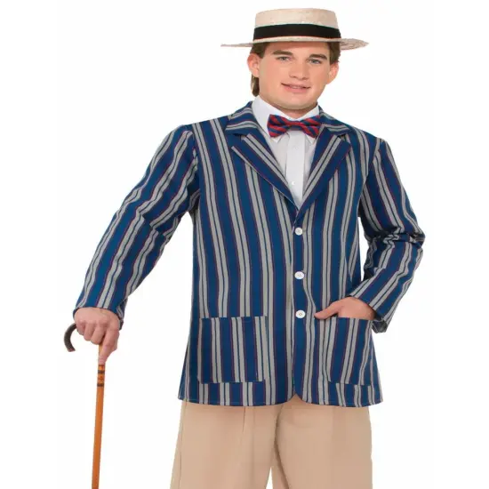 Roaring 20's Mens Boater Adult Costume Jacket {2}
