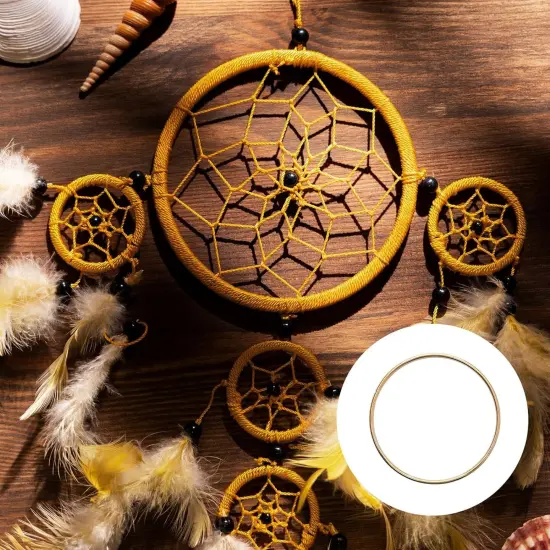 20 Pcs 3 Inch Metal Rings for Craft Gold Hoops Floral Macrame Hoops Rings for DIY Crafts Macrame Dream Catcher Supplies(Gold,3 Inch) {7}