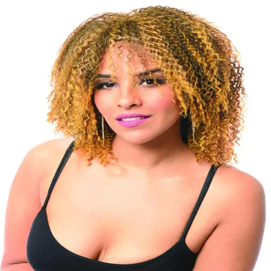 Coolness Adult Costume Wig | Brown With Highlights {1}