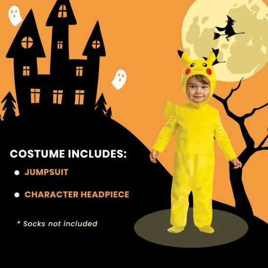 Pokemon Pikachu Toddler Posh Romper Costume {7}