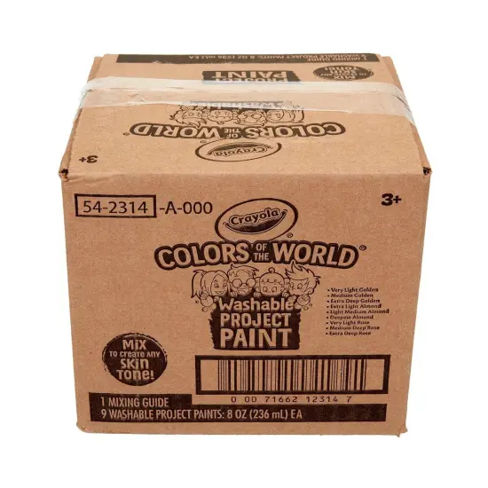 Colors of the World Spill Proof Washable Project Paints, Set of 9 {4}