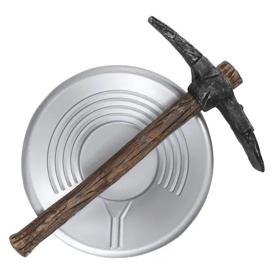 Prospector Pick Axe and Pan Costume Accessory {1}