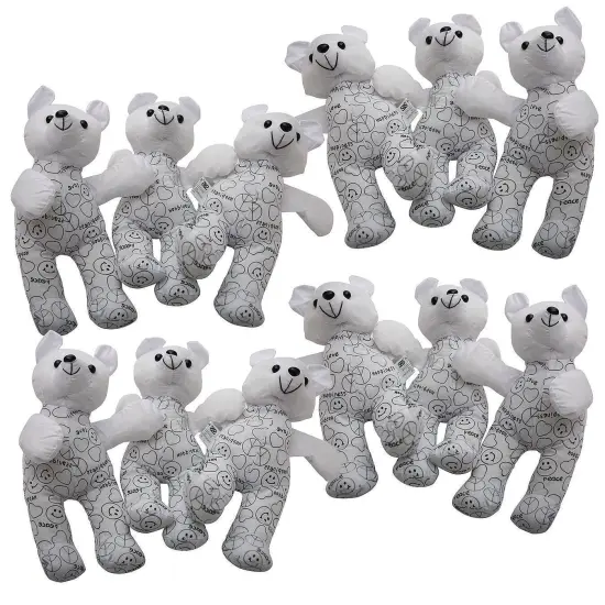 Color-Me&trade; Teddy Bears (Pack of 12) {1}