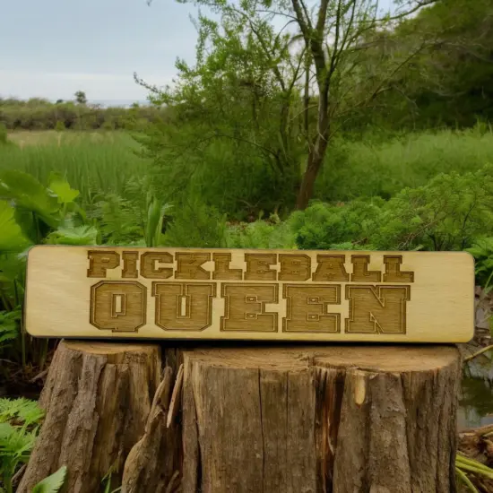 Bookmark - Pickleball Queen - Birch wood {2}